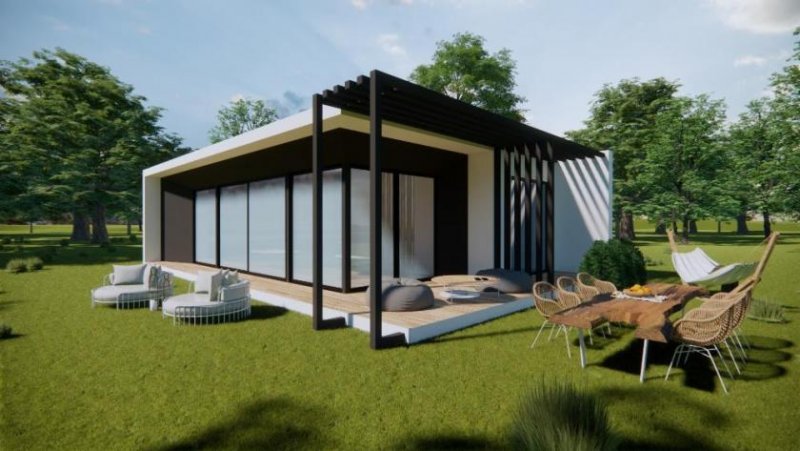 Almyrida NEUBAU-PROJEKT: Kreta, Almyrida: Kleines Einfamilienhaus in fußläufiger Entfernung zum Strand mit Gemeinschaftspool Haus